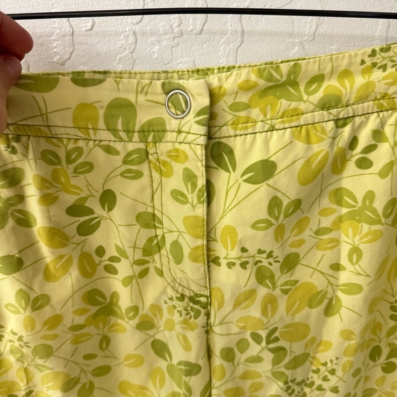 Vintage Anthropologie Elevenses 8 Floral Cotton Cargo Crop Pants - Picture 3 of 8